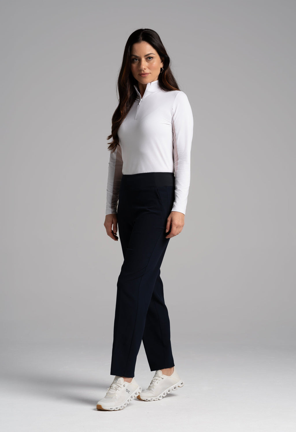 Solid Knit Ankle Pants - 70000
